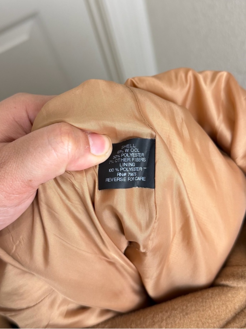 Michael Kors Camel Tan Wool-Blend Belted Coat - Picture 8 of 8